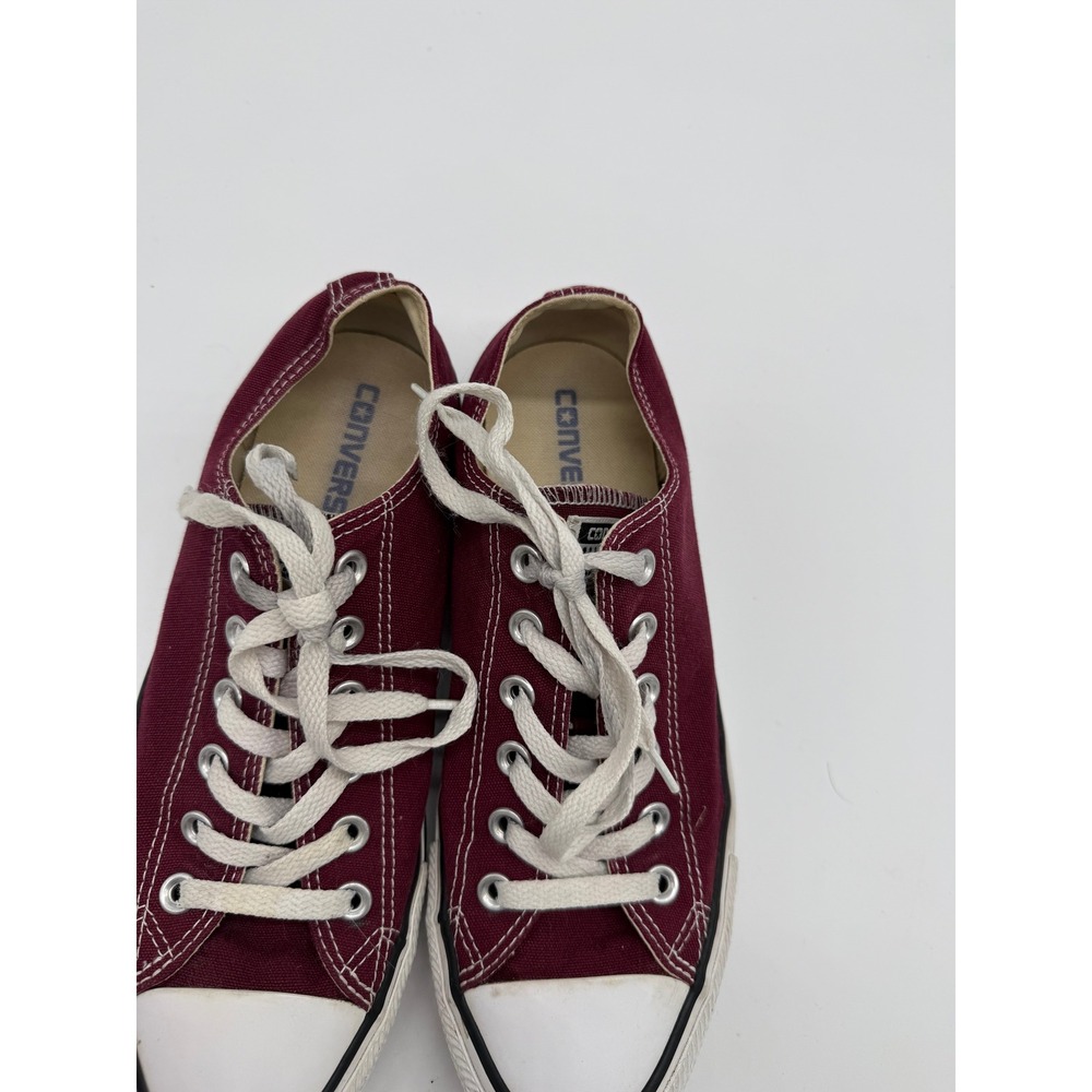 Converse Chuck Taylor All Star Low Top Burgundy Maroon Sneakers W 8.5 M 6.5